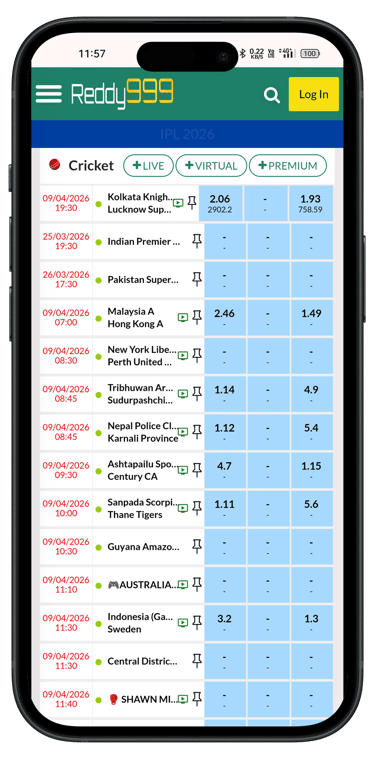reddy999 Gaming cricket id