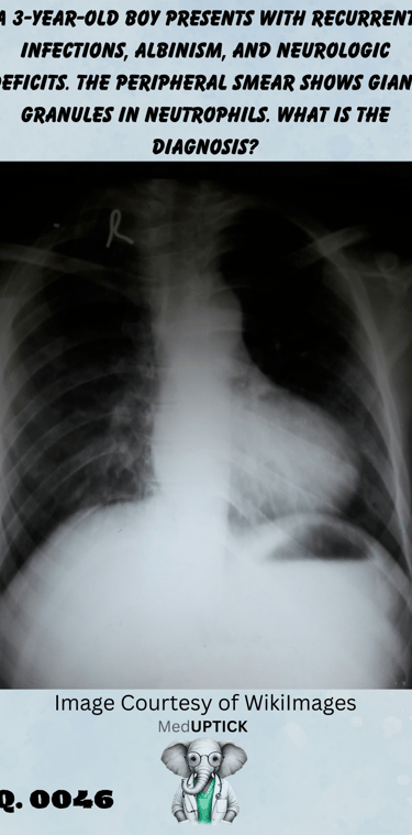 an x-ray of a child with a boot-shaped heart
