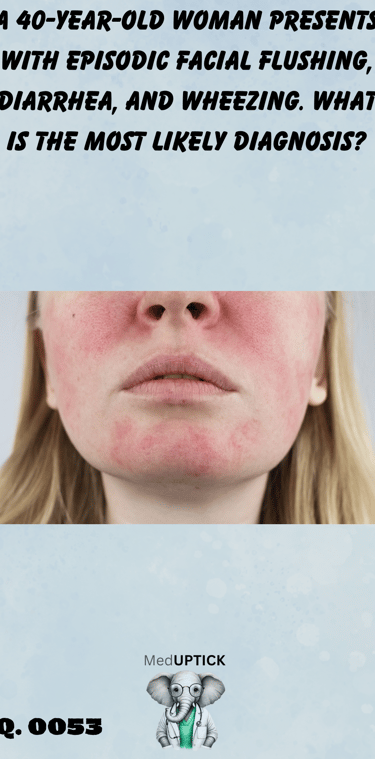 a close up image of a young caucasian woman with facial flushing