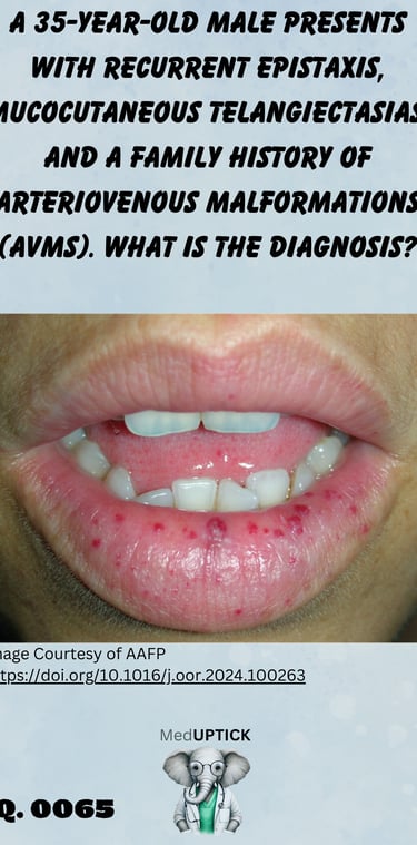 a close up image of a male's lips showing mucocutaneous telangiectasias