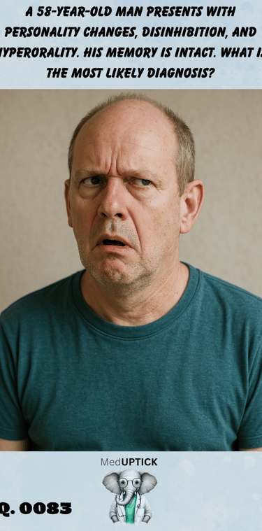 an elderly male who appears confused