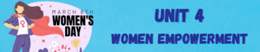  unit 4 2nd year bac women empowerment, english course, 2st year bac