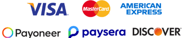 Kas Chauffeur secure payment options visa mastercard americanexpress payoneer paysera discover