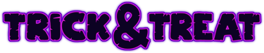 Trick & Treat Halloween roll-and-write game logo