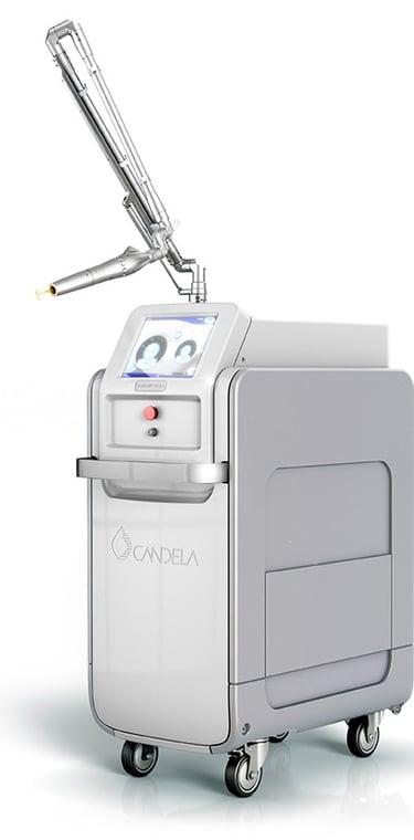 Candela laser machine on a white background