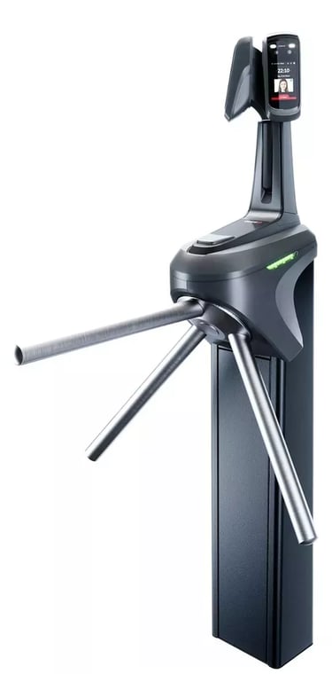 Catraca para condominios com duplo leitor facial