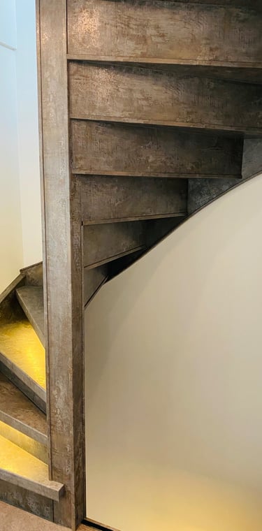 Fedi Blauwstaal HPL traprenovatie Delft