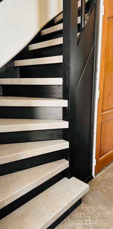 traprenovatie marmerlook