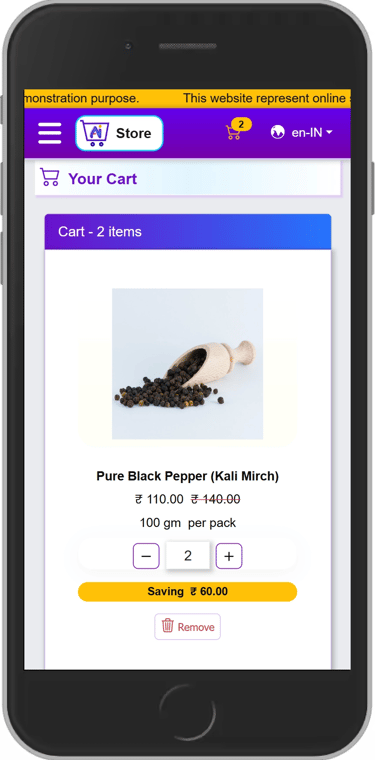 Aadhyarupam cloud-native applications - shopping cart
