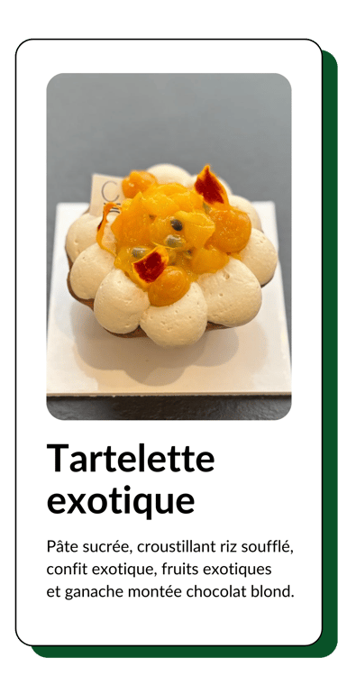 tartelette fruits exotiques