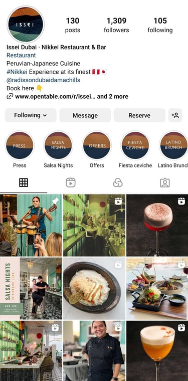 Instagram Issei Dubai