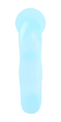 side view of flex blue night seeds penis pleasure ring
