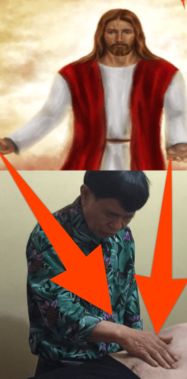 Laurence channels Jesus when healing