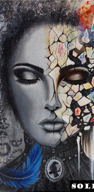 Fractured - Acrylic On canvas - SOLD