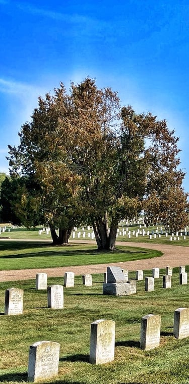 Military graveyard in Waupaca, Wisconsin 