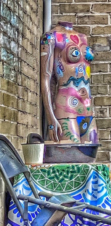 Image of back porch in Montello, Wisconsin