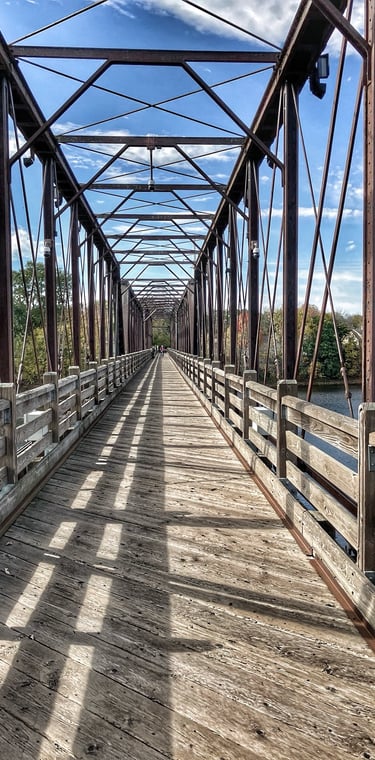 The Clairmont Avenue Bridge in Eau Claire, Wisconsin.
