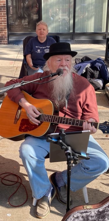Street Musician in Appleton, Wisconsin 