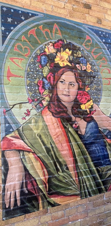 Wall mural in Oshkosh, Wisconsin. 