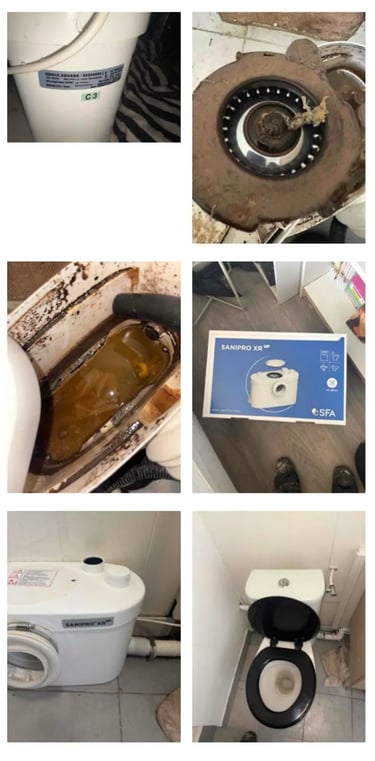 Depannage wc sanibroyeur reparation plombier caluire 69300