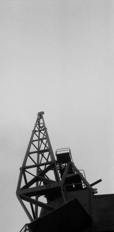 "Industrial London No. 3" Analogue fine art photograph shot on Ilford FP4. 