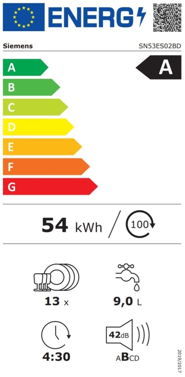 Das Energielevel der Siemens SN53ES02BD