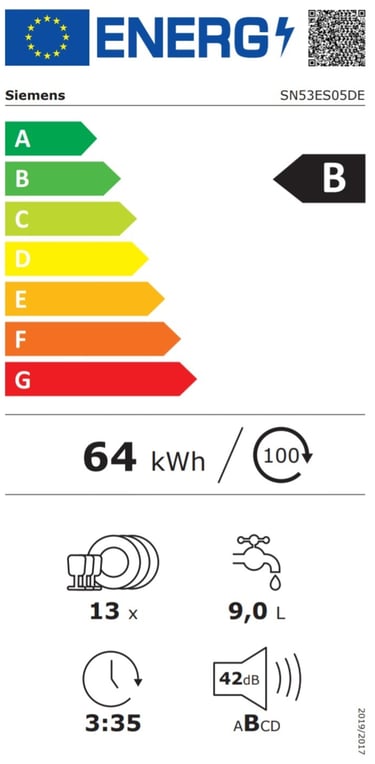 Energielevel vom Siemens SN53ES05DE