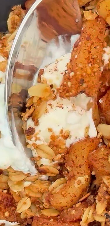 Healthy Apple Crumble Ready
