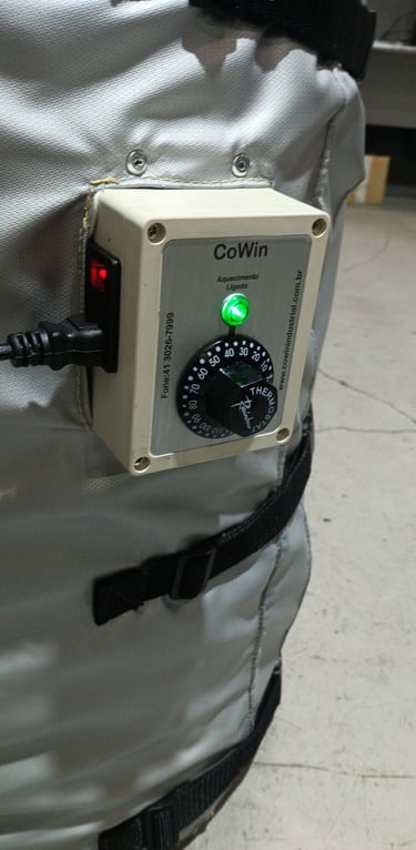 Aquecimento para tambor 200l