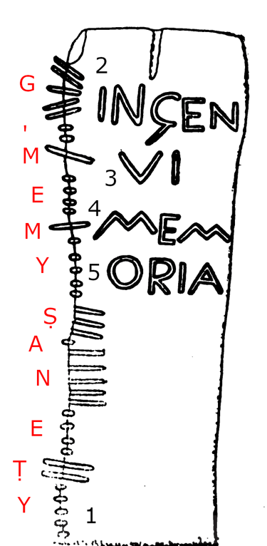 Lewannick Ogham/Rune Stone 466 - Lewannick Parish, Cornwall
