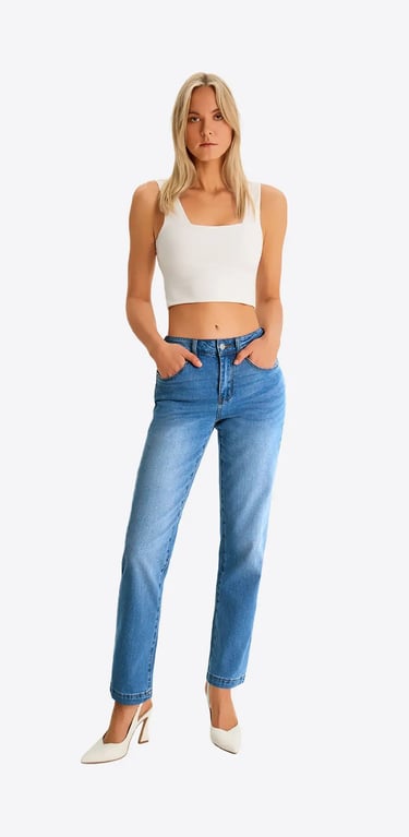 Blue Skinny jeans for women