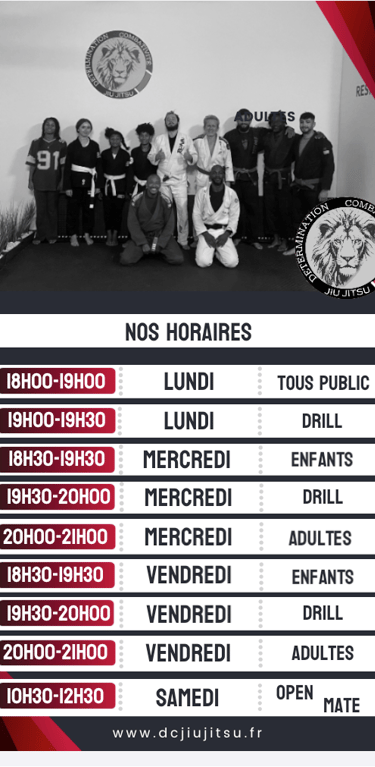 Voici nos horaires pour les cours à la roche de glun dans la Drôme à seulement 10 mins de valence