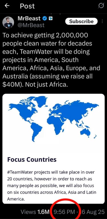 a twitter account showing a photo of a twitter account