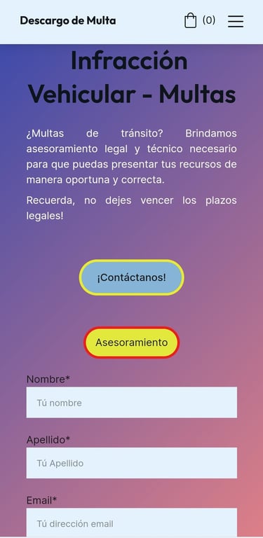 descargo de multa hosting