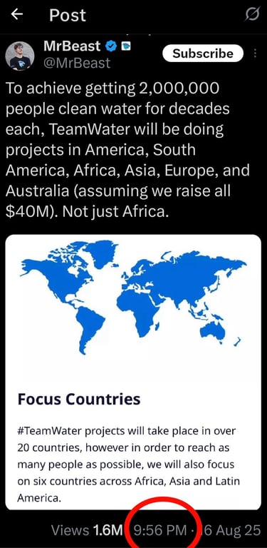 a twitter account showing a photo of a twitter account