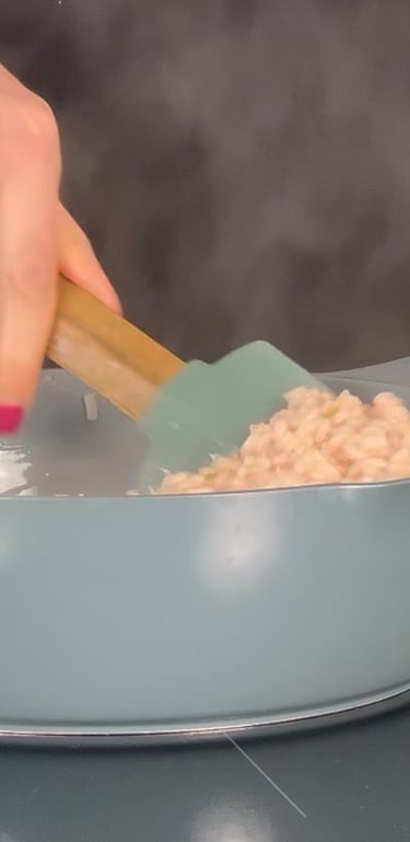 Cook for 15–18 minutes until the rice is al dente
