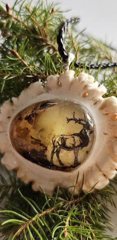 Big amber necklace