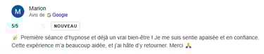 Témoignage cliente Marion