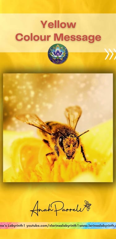 Colour message: Power of Yellow (bright) . Colour Healing, Color Healing