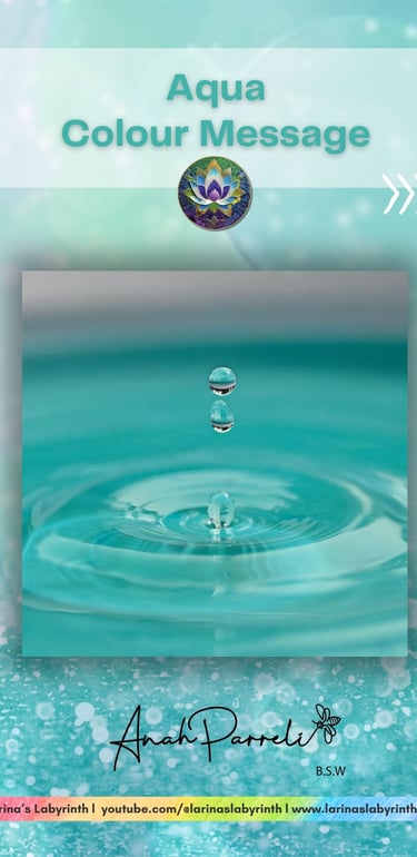 Colour Messenger: Power Of Aqua. Colour Healing; color healing