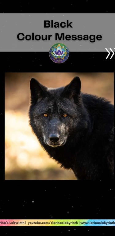 Colour message: Power of Black. Colour Healing, Color Healing