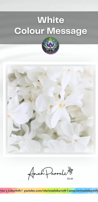 Power Of White. Colour Healing; color healing, colour messages, 
