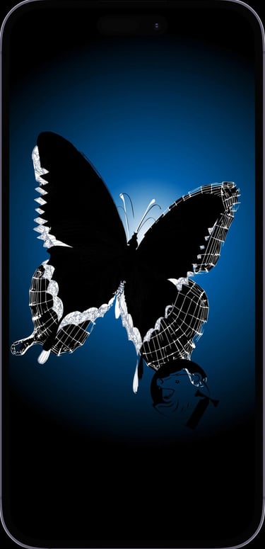 communitytee handyhintergrund schmetterling