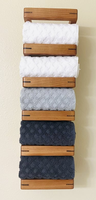 This product is manufactured to order Towel Rack, floating shelf, bath towels, bathroom shelf.