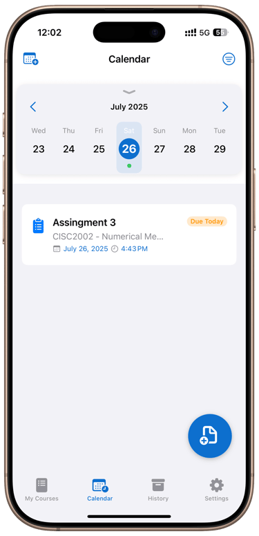 calendar page