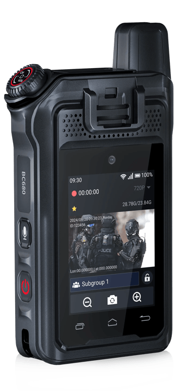 BC680-Professional  BodyCam/PoC Radio with Industrial License features, trasnmiting Real Time Video