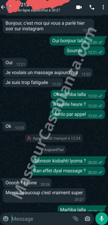 Massage pour femmes