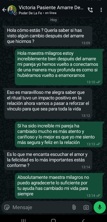 testimonios de personas dando gracias por los resultados