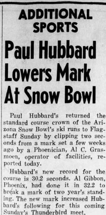 Clipping, Arizona Daily Sun, 1950