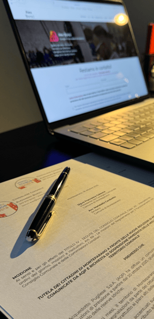 le mozioni presentate dal movimento Verso la Strada Giusta al Comune di Monteparano su AQP e Poste Italiane